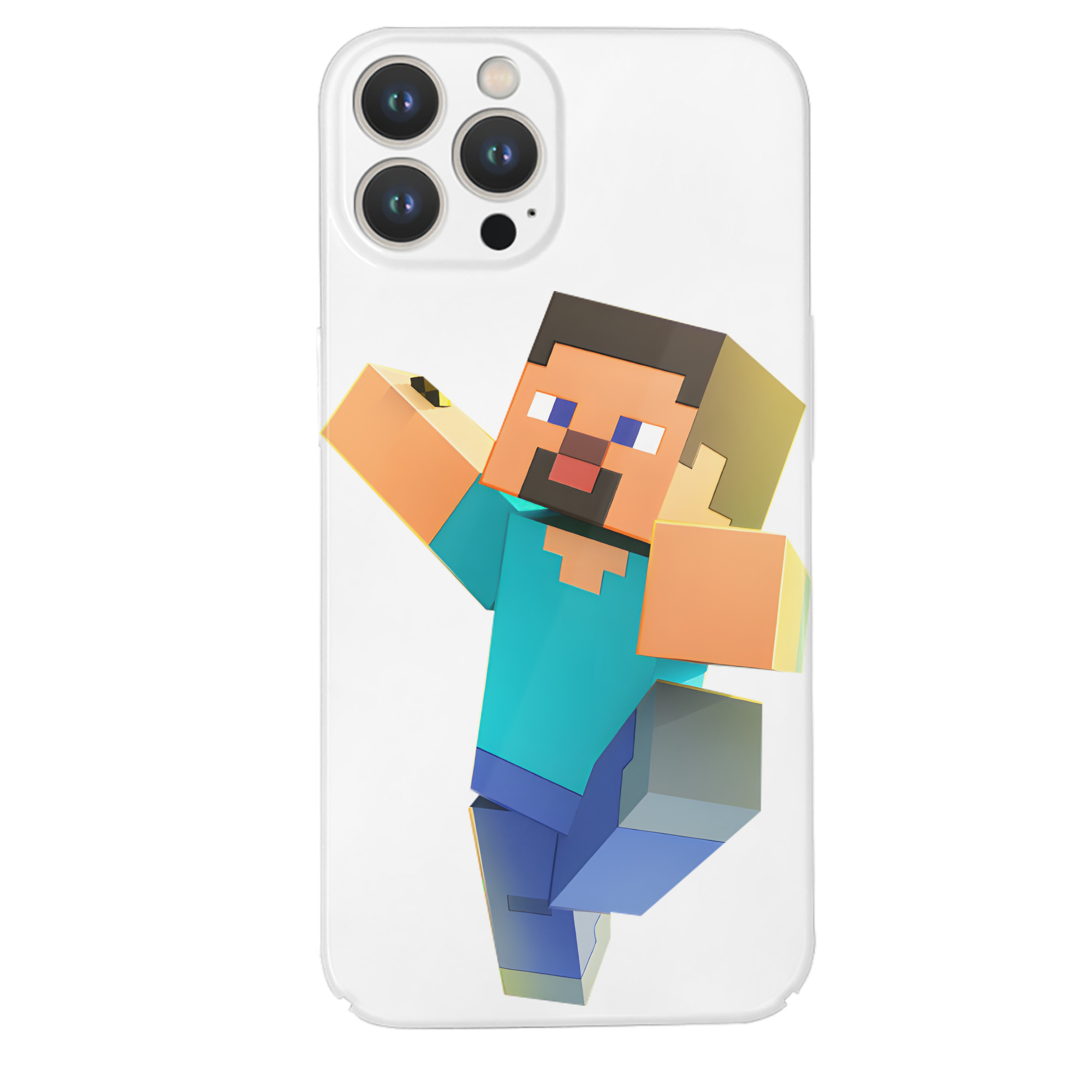 （画像用） マインクラフト ブロックの世界 Minecraft MC Block world 【iPhone 14シリーズ対応】ハードケース
